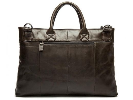 Мужская кожаная сумка для ноутбука Tiding Bag 7241C коричневый