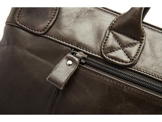 Мужская кожаная сумка для ноутбука Tiding Bag 7241C коричневый