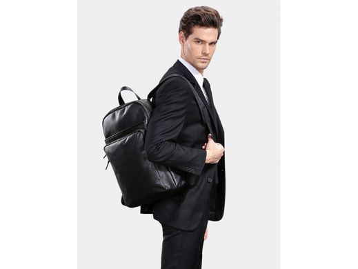 Чоловічий шкіряний рюкзак Tiding Bag B3-2331A чорний