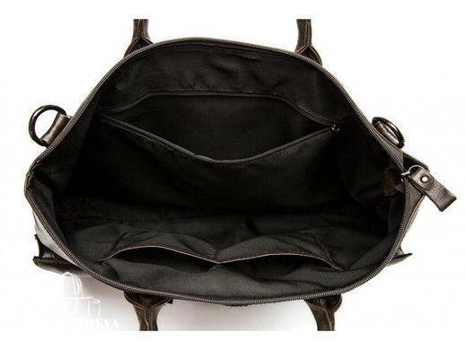 Мужская кожаная сумка для ноутбука Tiding Bag 7241C коричневый