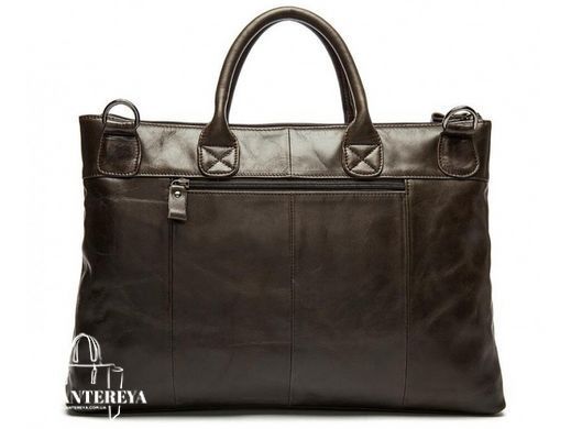 Мужская кожаная сумка для ноутбука Tiding Bag 7241C коричневый