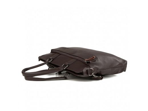 Мужская кожаная сумка для ноутбука Tiding Bag M38-6901-3C коричневый