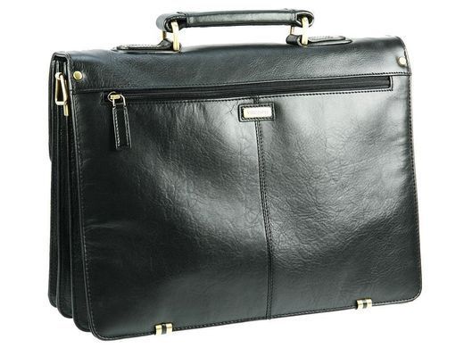 Чоловічий шкіряний портфель Visconti 01775 - WARWICK (black)