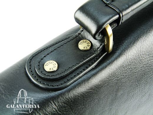 Мужской кожаный портфель Visconti 01775 - WARWICK (black)