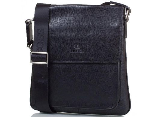 Мужская кожаная сумка через плечо Lareboss 146-2 black