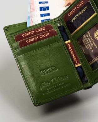 Гаманець жіночий шкіряний Peterson PTN RD-17-GCL-Y-3874 RED (Червоний)