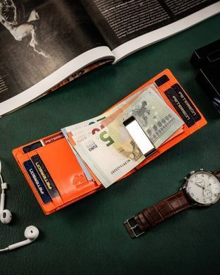 Зажим для денег мужской кожаный Peterson PTN N78 2-1-1