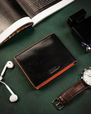 Зажим для денег мужской кожаный Peterson PTN N78 2-1-1