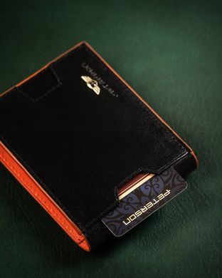 Зажим для денег мужской кожаный Peterson PTN N78 2-1-1