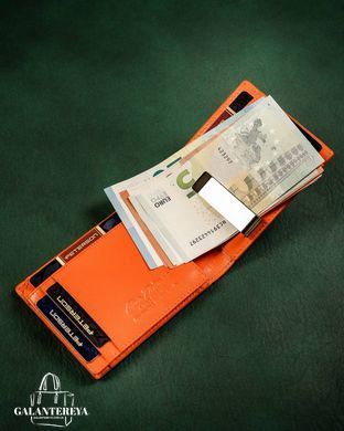 Зажим для денег мужской кожаный Peterson PTN N78 2-1-1