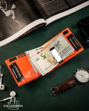 Зажим для денег мужской кожаный Peterson PTN N78 2-1-1