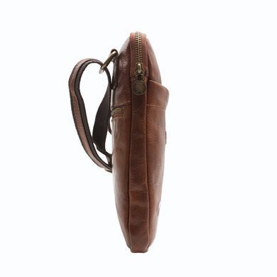 Чоловіча шкіряна сумка-планшет Italian fabric bags 2043 Brown