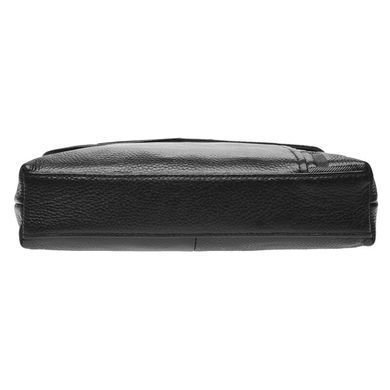 Чоловічий шкіряний месенджер Borsa Leather k19137-black чорний