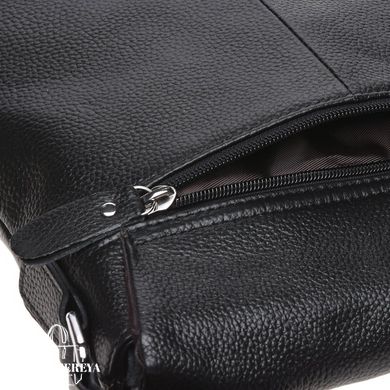 Мужской кожаный мессенджер Borsa Leather k19137-black черный
