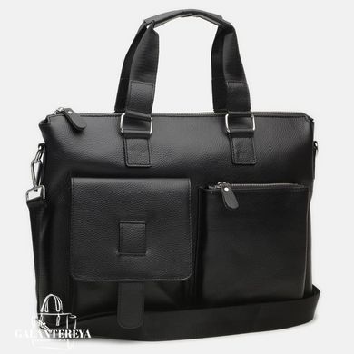 Сумка мужская кожаная Borsa Leather K18825-black