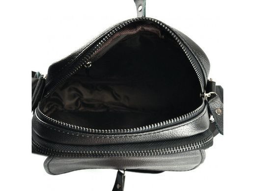 Мужской кожаный мессенджер Tiding Bag A25-1169A черный