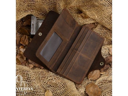 Мужское кожаное портмоне Tiding Bag 8032R коричневый