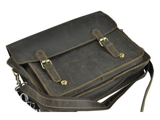 Мужской кожаный портфель Tiding Bag 7205R коричневый