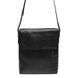 Мужской кожаный мессенджер Borsa Leather k19137-black черный 2