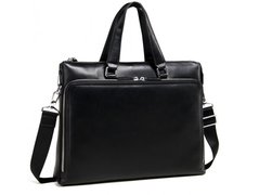 Мужская кожаная сумка для ноутбука Tiding Bag M664-4A черный