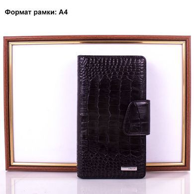 , Чорний (леопард), Шкіра лакована, Хлястик + кнопка, Чорний