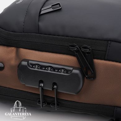 Сумка-слинг через плечо мужская Monsen C1BLH626bl-black черная