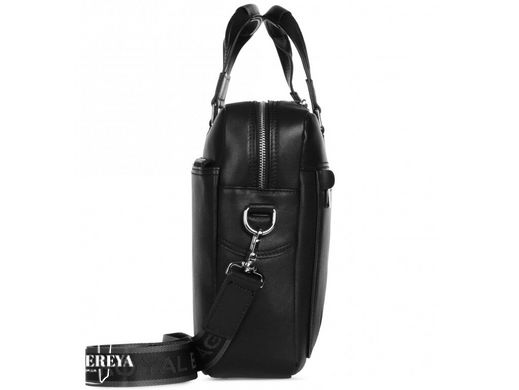 Кожаная мужская сумка для ноутбука Royal Bag RB005A черный