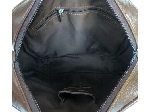 Мужской кожаный коричневый мессенджер Tiding Bag 6012