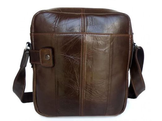 Мужской кожаный коричневый мессенджер Tiding Bag 6012