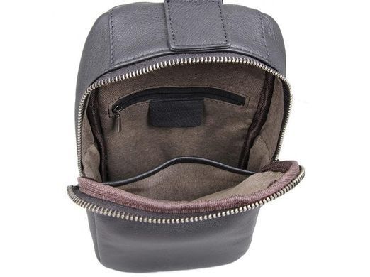 Чоловічий шкіряний чорний рюкзак Tiding Bag 4001A