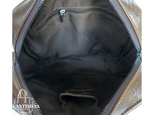 Мужской кожаный коричневый мессенджер Tiding Bag 6012