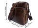 Мужской кожаный коричневый мессенджер Tiding Bag 6012 3