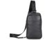 Мужской кожаный черный рюкзак Tiding Bag 4001A 1