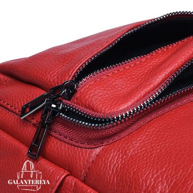 Женский кожаный рюкзак Keizer K110086-red красный