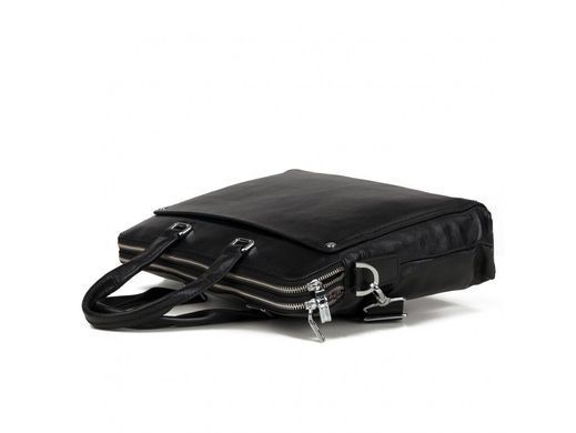 Мужская кожаная сумка для ноутбука Tiding Bag M5861-3A черный