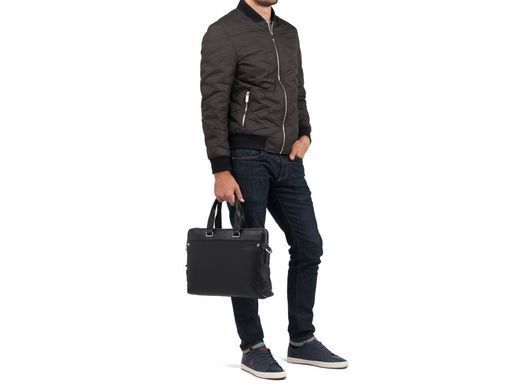 Мужская кожаная сумка для ноутбука Tiding Bag M5861-3A черный