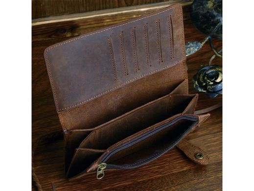 Мужское кожаное портмоне Tiding Bag 8031R коричневый