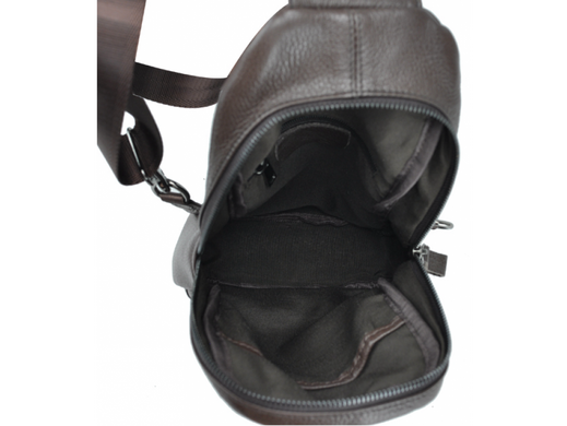 Мужской кожаный мессенджер Tiding Bag 8437C коричневый