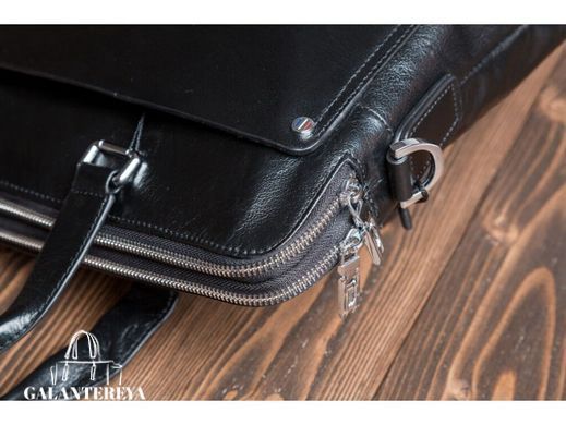 Мужская кожаная сумка для ноутбука Tiding Bag M5861-3A черный