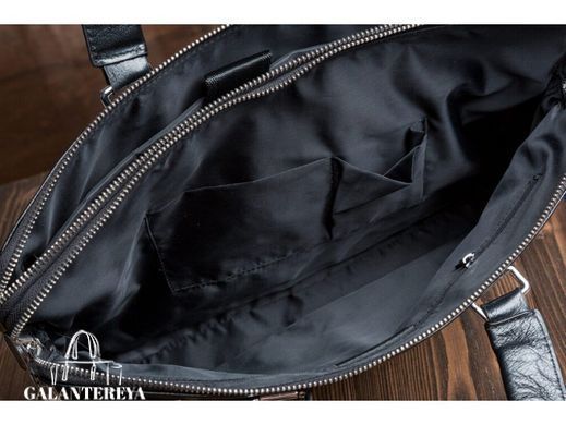 Мужская кожаная сумка для ноутбука Tiding Bag M5861-3A черный