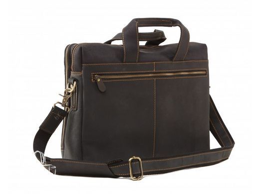 Мужская кожаная сумка Tiding Bag 7167A черный