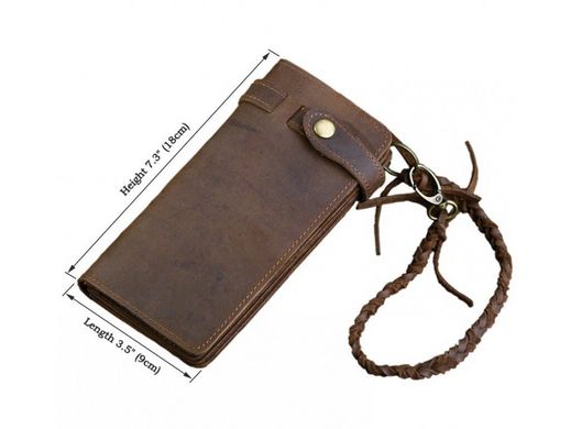 Мужское кожаное портмоне Tiding Bag 8031R коричневый