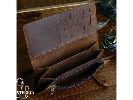 Мужское кожаное портмоне Tiding Bag 8031R коричневый