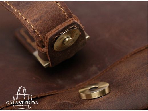 Мужской кожаный мессенджер Tiding Bag NM15-6096R коричневый