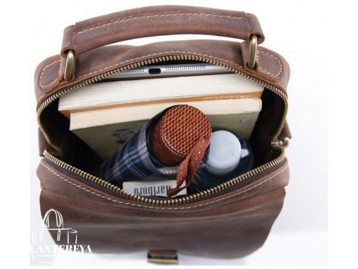 Мужской кожаный мессенджер Tiding Bag NM15-6096R коричневый