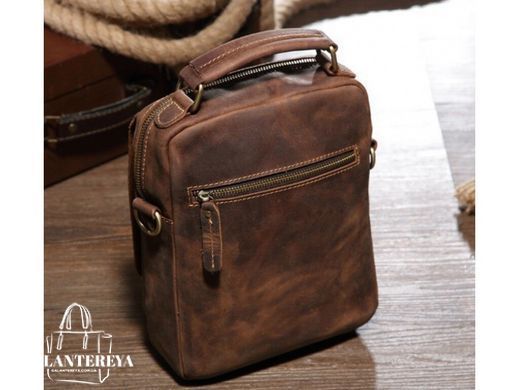 Мужской кожаный мессенджер Tiding Bag NM15-6096R коричневый