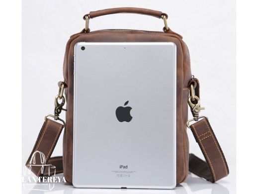 Мужской кожаный мессенджер Tiding Bag NM15-6096R коричневый