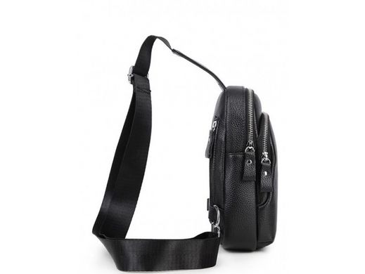 Сумка слинг мужская (однолямочный рюкзак) кожаный Tiding Bag A25F-1922A