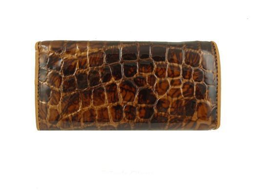 Женская кожаная ключница-кошелек WANLIMA (ВАНЛИМА) W81092670600-light-coffee