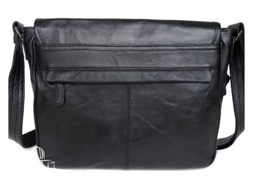 Мужской кожаный черный мессенджер Tiding Bag 6046